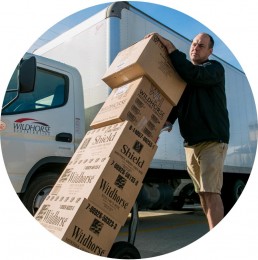 Man delivering boxes